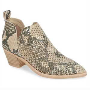 Dolce Vita Sher Snakeskin Ankle Booties 8